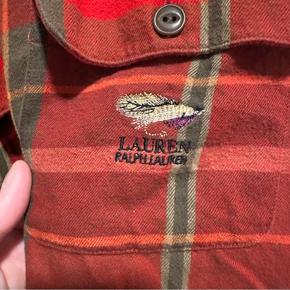 Lauren Ralph Lauren Fly Fishing Flannel Shirt - Medium - Picture 2 of 4